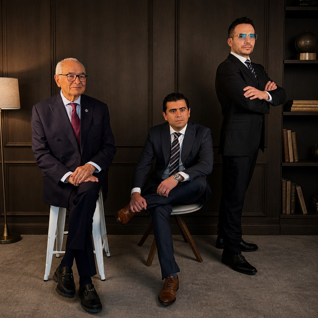 The three CICOVE co-founding spine surgeons together — Dr. José Ávila Ramírez, Dr. Saúl Solorio Pineda, and Dr. Rodrigo Ávila Cervantes.